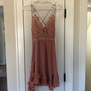 Blush pink free people dress